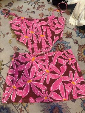 PRETTY LITTLE THING Pink Floral Two-Piece  Set